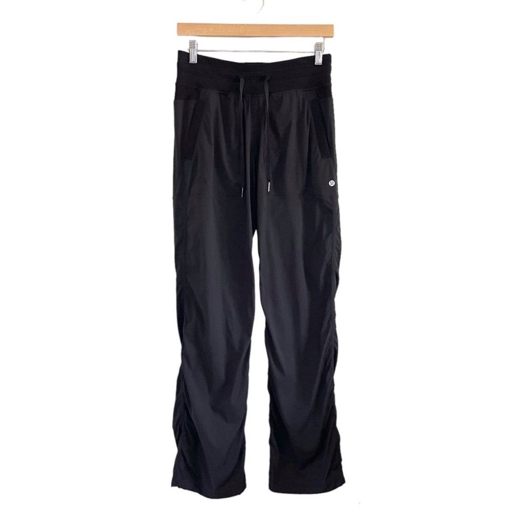 Lululemon Studio Pant Unlined Full Length Black Mono Stripe 6 Regular